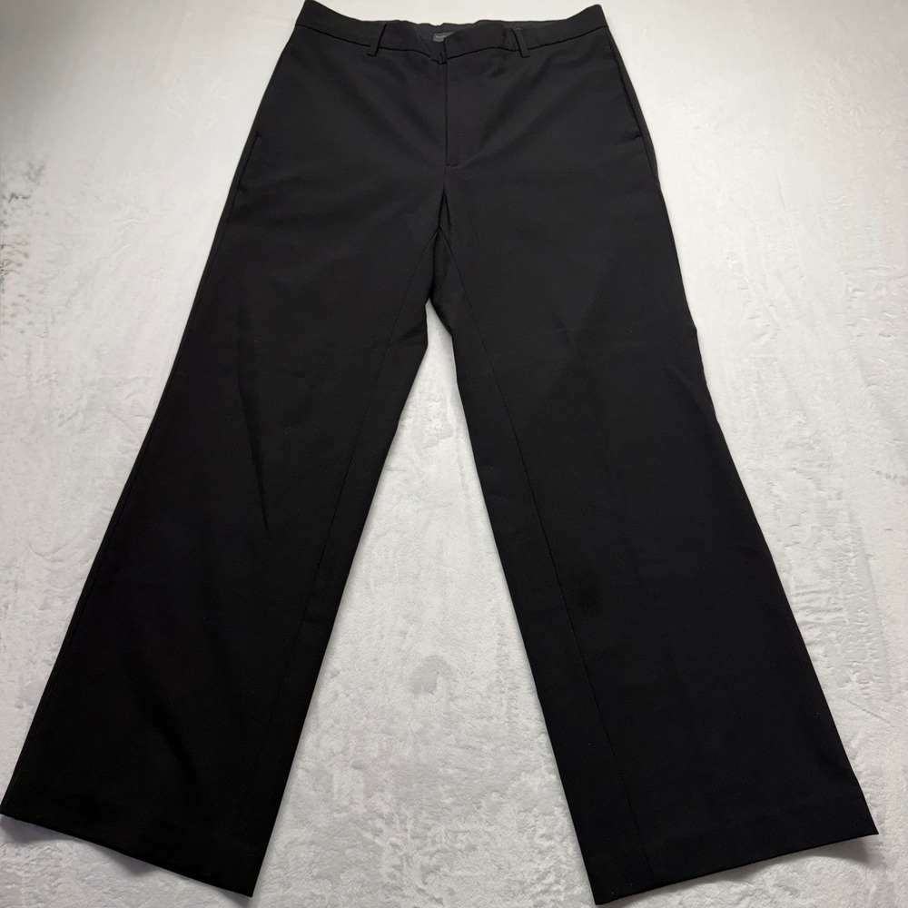 Banana Republic Wool Dress Pants 35R Black Mens Vintage Y2K Flare Stretch